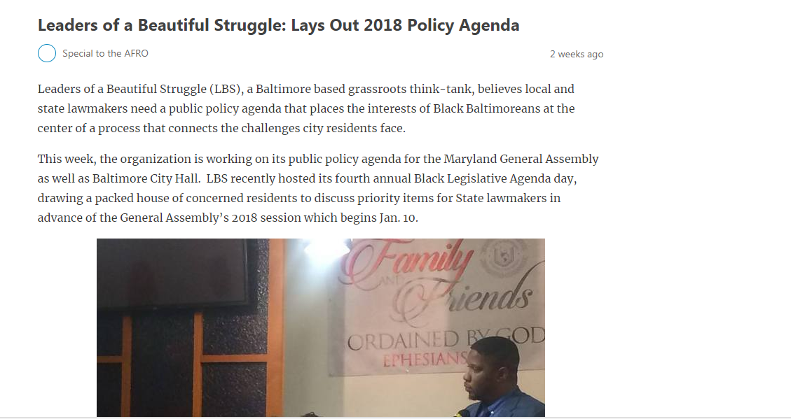 LBS Legislative Priorities Article